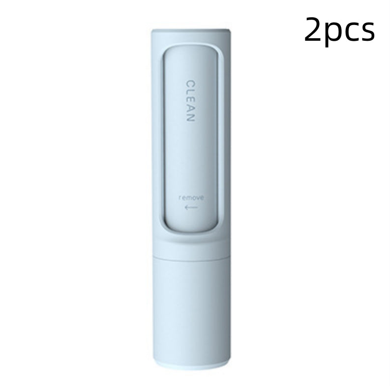 Blue pet hair remover roller, 2-pack