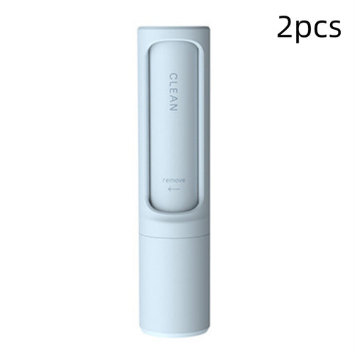 Blue pet hair remover roller, 2-pack