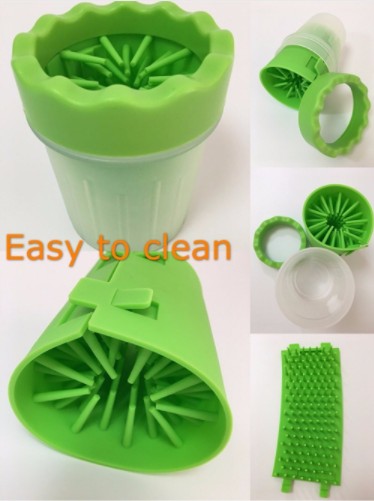 Paw cleaner cup with removable insert