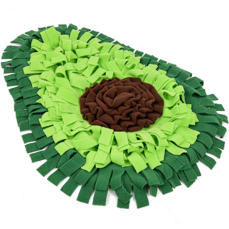 Avocado-shaped snuffle mat