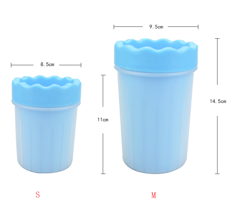 Paw cleaner cup sizes